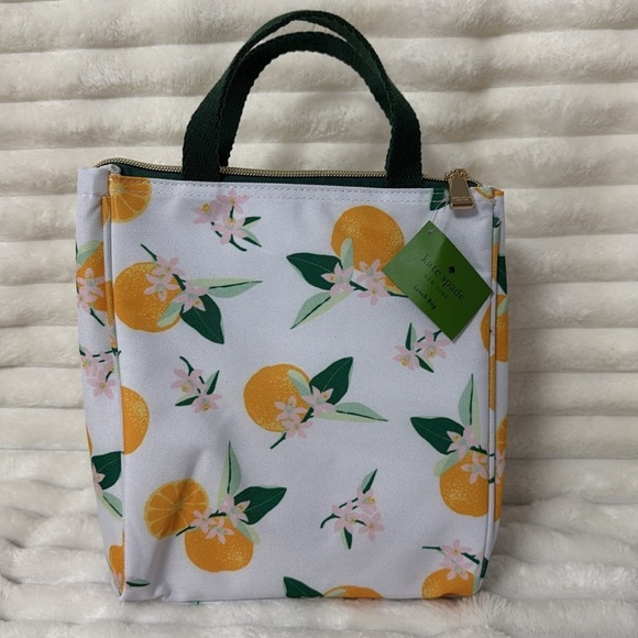 Kate Spade White and Green Floral Lunch Bag - Picture 6 of 6